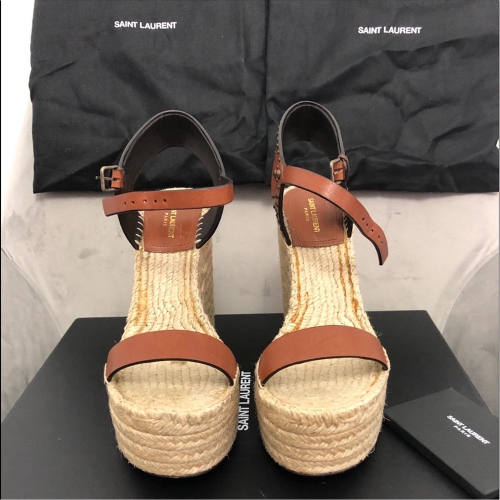 Authentic Saint Laurent Wedges size 10 - Picture 4 of 13